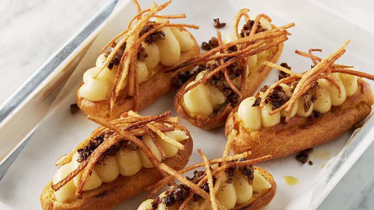 Pumpaeclair recept
