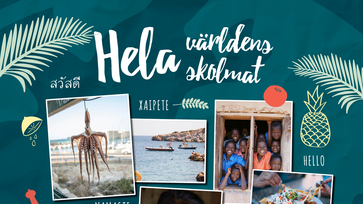 Hela världens skolmat-affisch