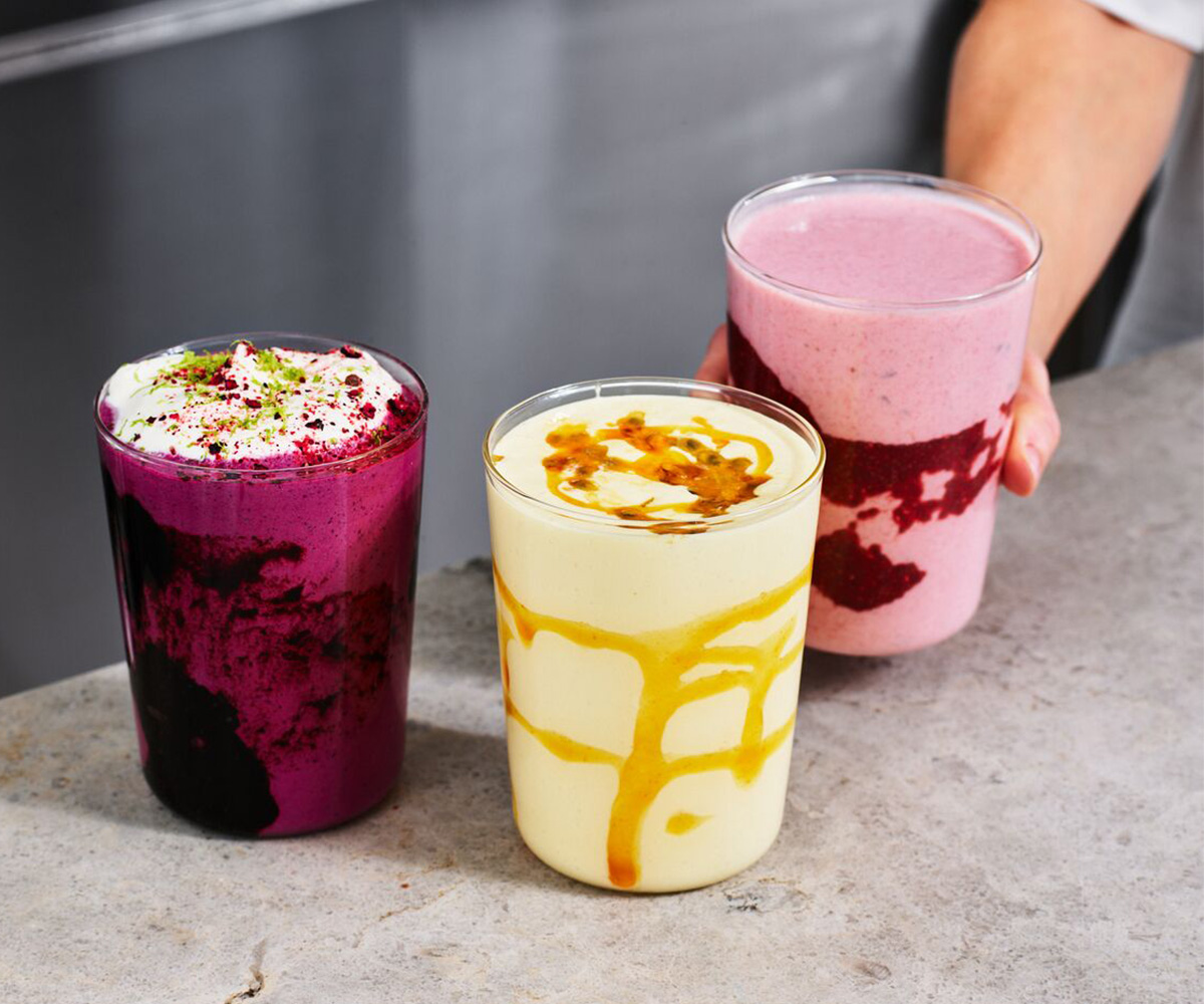 Smoothies i olika smaker