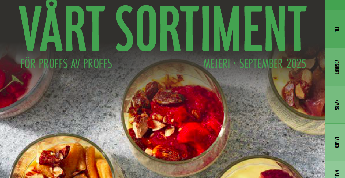 Arla Pro produktkatalog