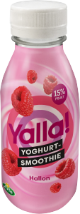 Yoggi® Yalla yoghurt-smoothie hallon