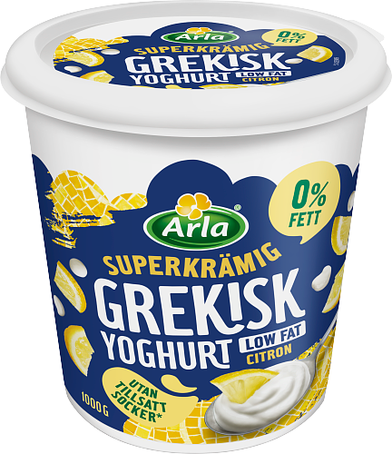 Arla® Grekisk yoghurt citron 0,2%