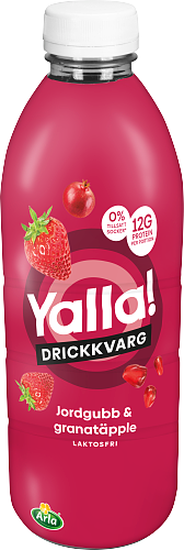 Yalla® Drickkvarg jordgubb & granatäpple