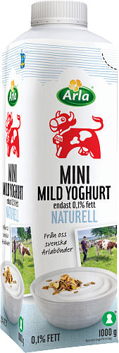 Arla Ko® Mild mini yoghurt naturell 0,1%