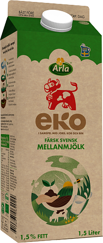 Arla Ko® Ekologisk Ekologisk färsk mellanmjölk 1,5%
