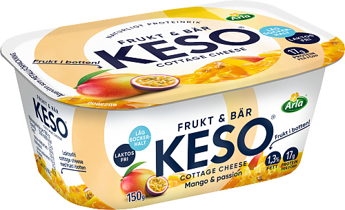 KESO® Cottage cheese Frukt&Bär mango & passion1,3%