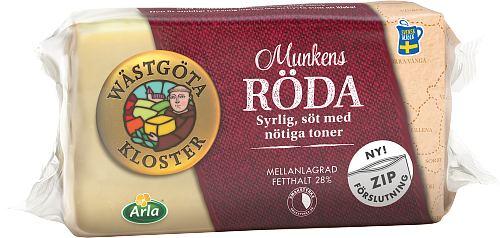 Wästgöta Kloster® Munkens Röda ost