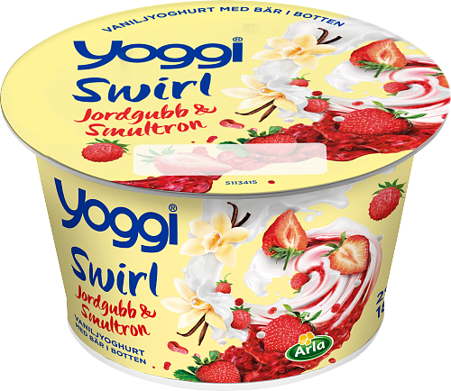 Yoggi® Swirl vaniljyog. jordgubb/smultron