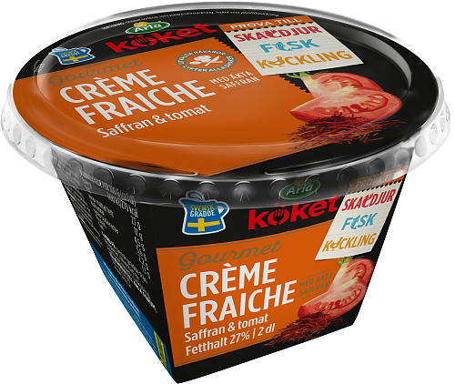 Arla Köket® Crème fraiche saffran tomat 27%