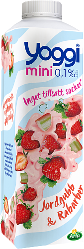 Yoggi® Mini yoghurt jordgubb & rabarber