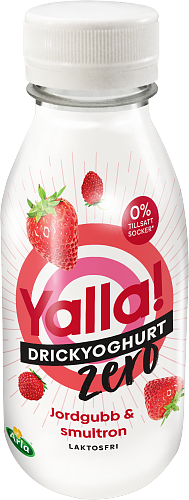 Yalla® Zero drickyoghurt jordg & smultron