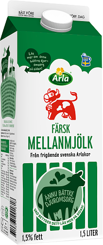 Arla Ko® Färsk mellanmjölk 1,5%