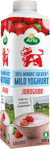 Arla Ko® Mild yoghurt jordg lättsockr 1,5%