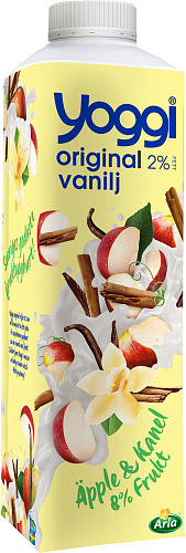Yoggi® Org yoghurt äpple & vanilj & kanel