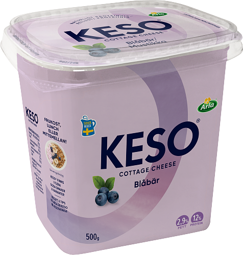 KESO® Cottage cheese blåbär 2,9%