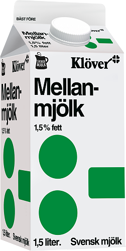 Klöver® Mellanmjölk 1,5%
