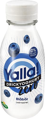 Yalla® Zero drickyoghurt blåbär