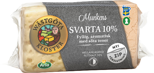 Wästgöta Kloster® Munkens Svarta 10% ost