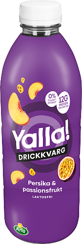 Yalla® Drickkvarg persika & passionsfrukt