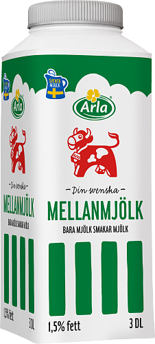 Arla Ko® Mellanmjölk 1,5% port