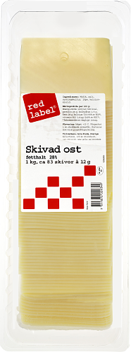 Red Label® Gouda skivad ost 12g/st 28%