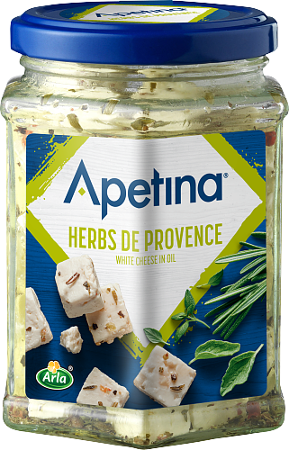 Apetina® Vitost tärnad i olja Provence 22%