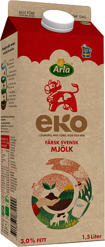 Arla Ko® Ekologisk Färsk Standardmjölk 3,0%