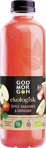 God Morgon® Ekologisk Äpple Rabarber & Jordgubb