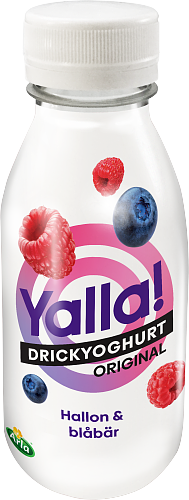 Yoggi® Yalla drickyoghurt hallon & blåbär