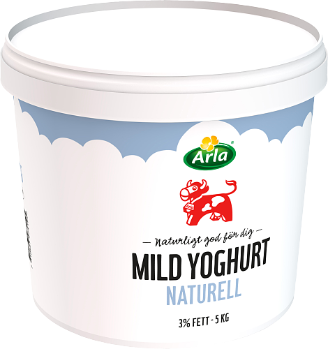 Mild yoghurt naturell 3% hink