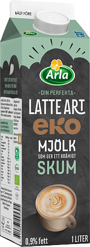 Latte Art® ekologisk mjölk 0,9%