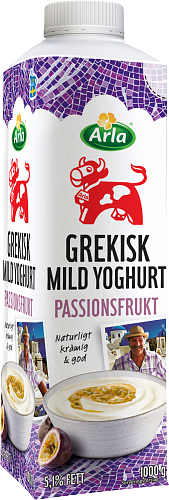 Mild grekisk yoghurt passion 5,1%