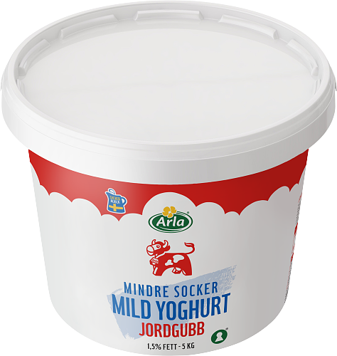 Mild yoghurt jordg lättsockr 1,5%