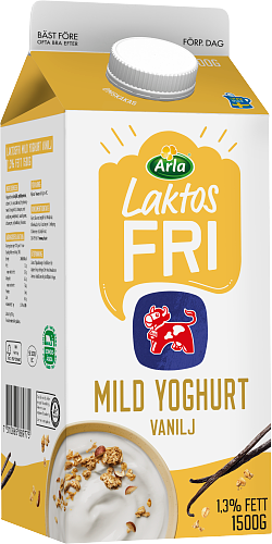 Laktosfri mild yoghurt vanilj 1,3%
