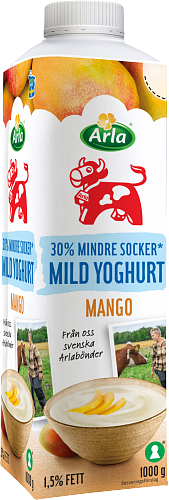 Mild yoghurt mango lättsockr 1,5%