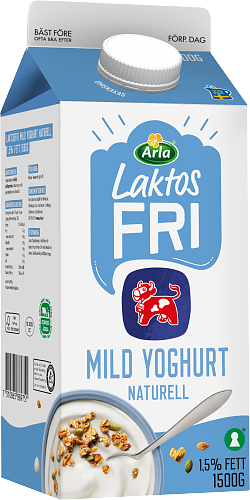 Laktosfri mild yoghurt nat 1,5%