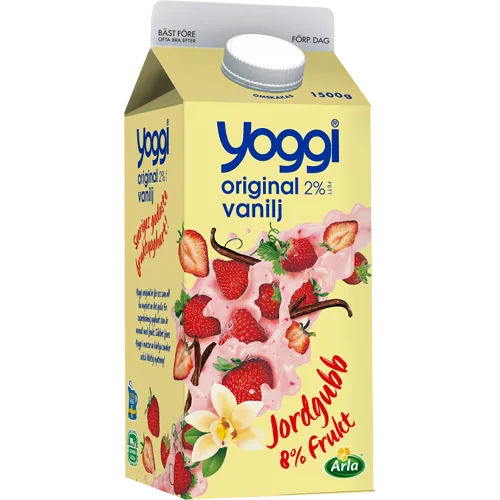 Original yoghurt jordgubb & vanilj