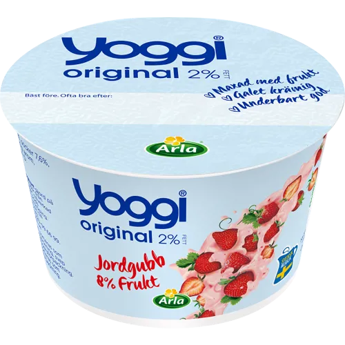 Original yoghurt jordgubb portion