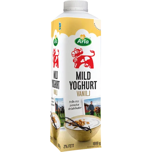 Mild yoghurt vanilj 2%
