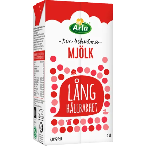Mjölk med lång hållbarhet 3%