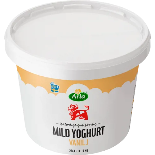 Mild yogurt vanilj 2% hink