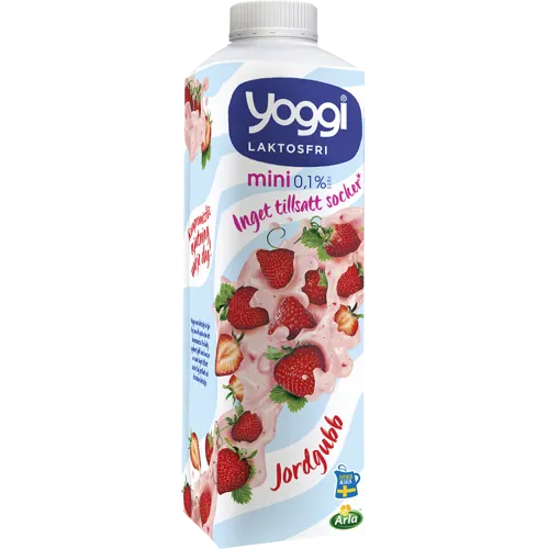 Mini laktosfri yoghurt jordgubb