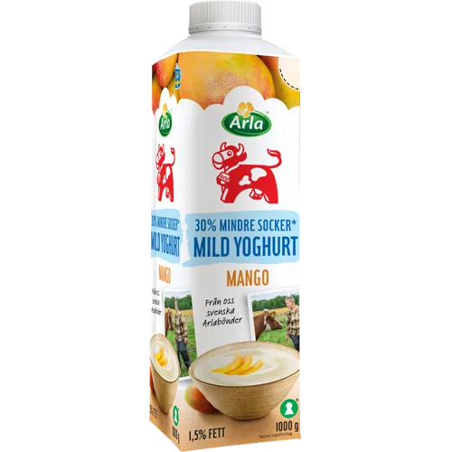 Mild yoghurt mango lättsockr 1,5%