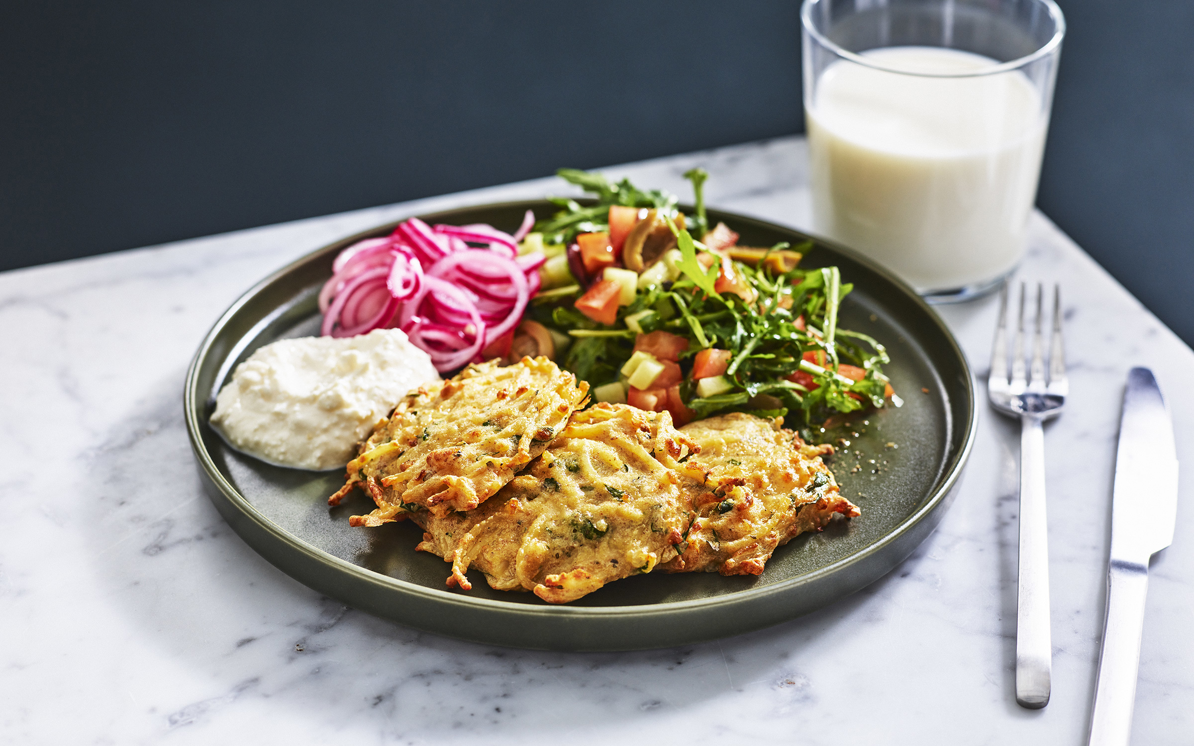 Spagettifritters - Recept för matbranschen & skola - Arlas Kundportal