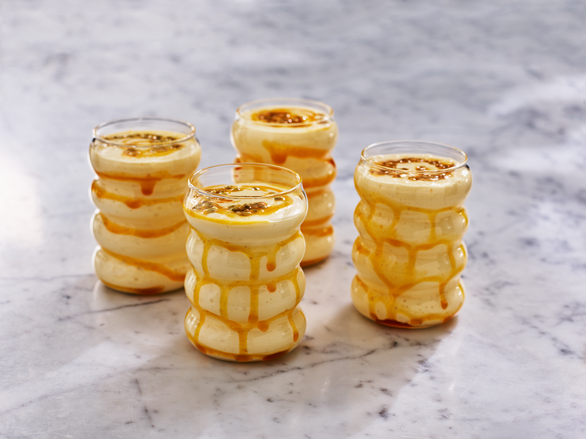 Milkshake med passionsfrukt & vit choklad