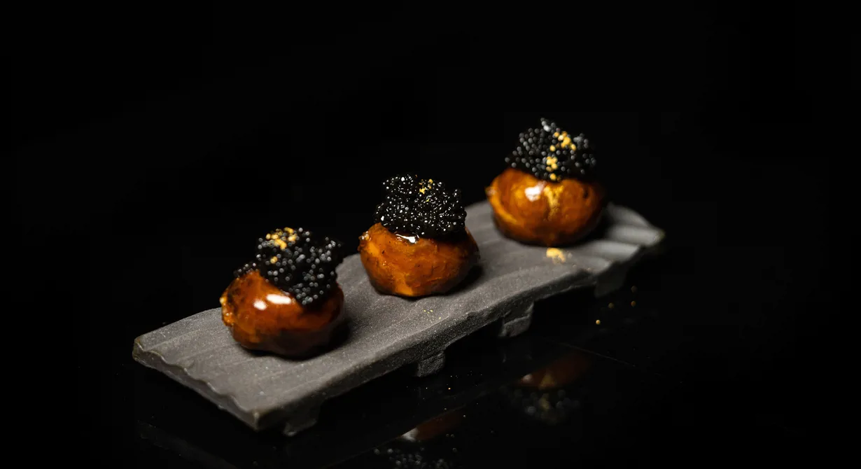 Jordärtskocka med caviar