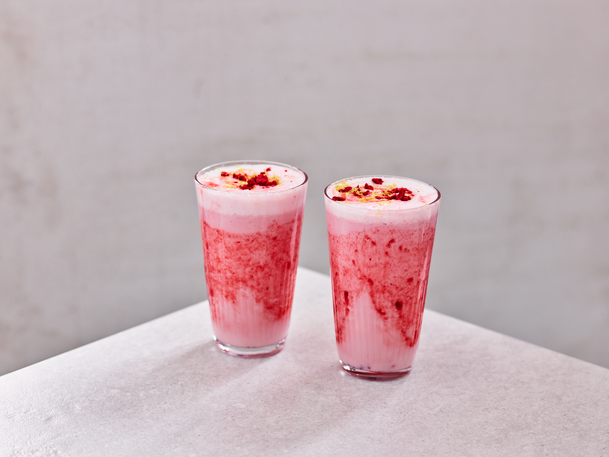 Smultronfrappe med citron